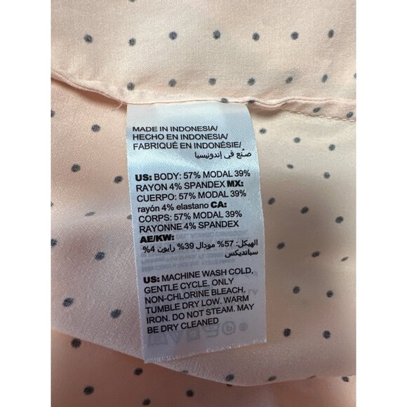 Chico's Silky Soft Pindot Half-Placket Long Sleeve Shirt Womens Size 2 US 12/14 - Picture 8 of 11